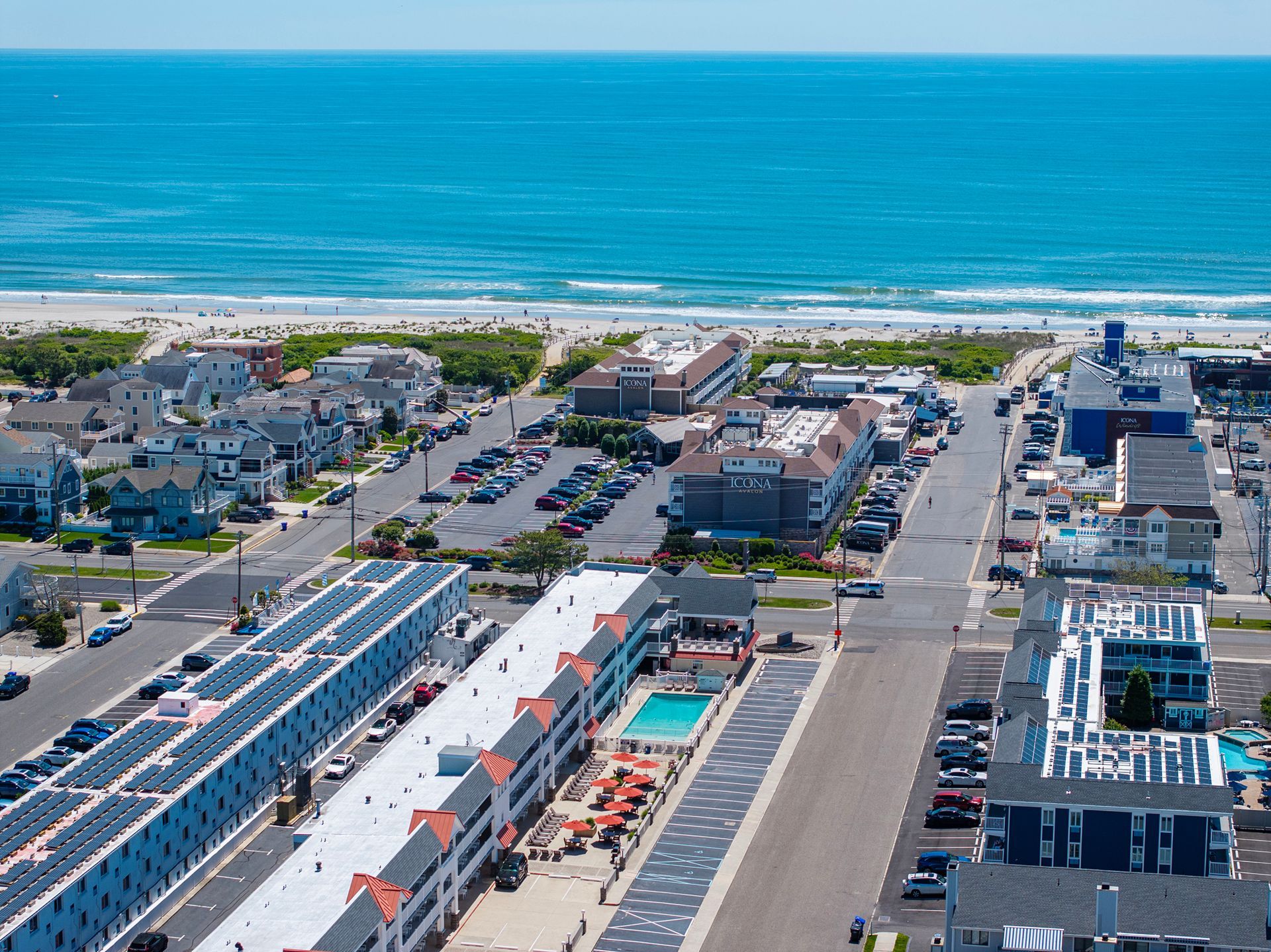 aerial image of hotel