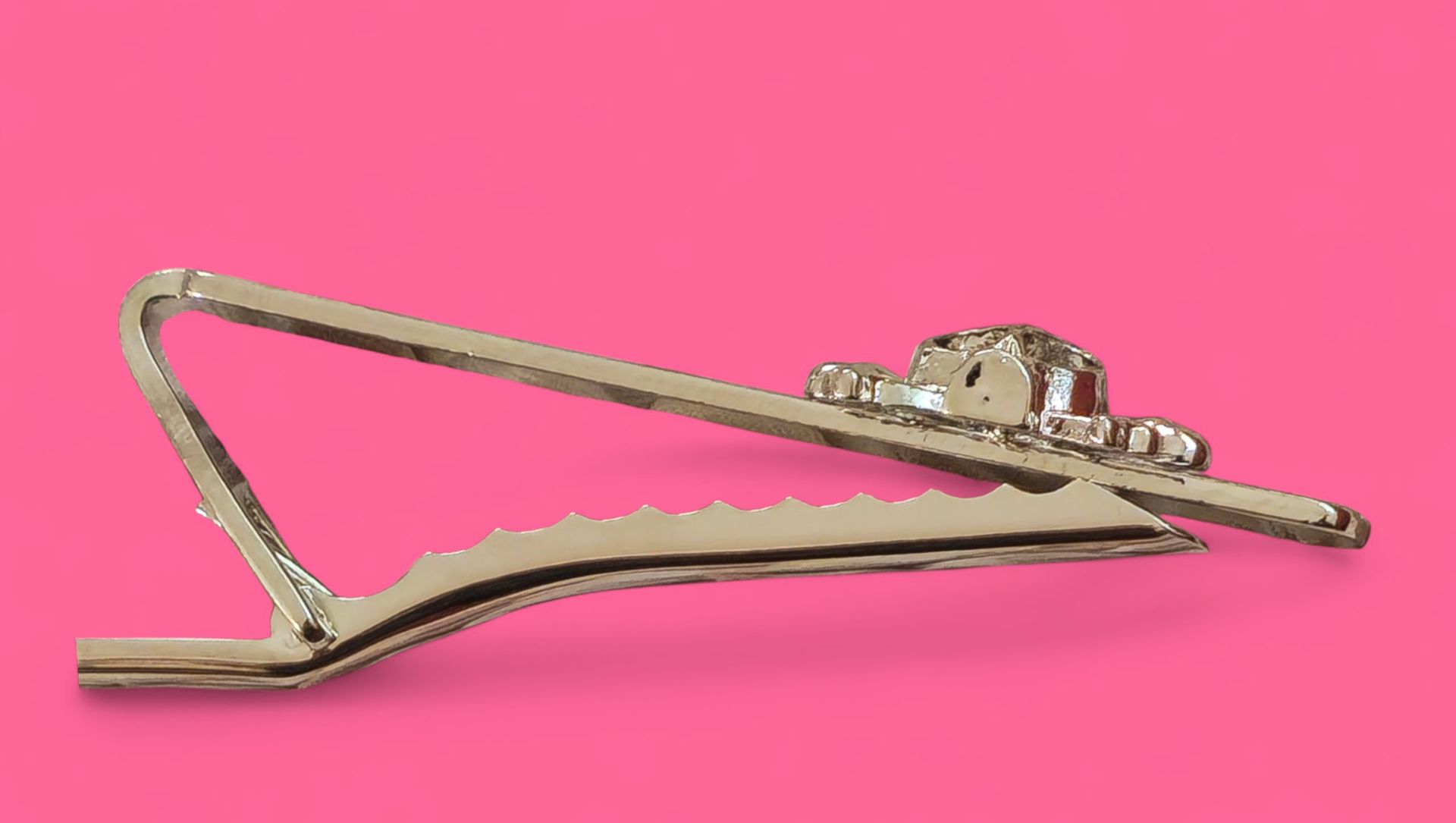 Pinza de corbata de calavera