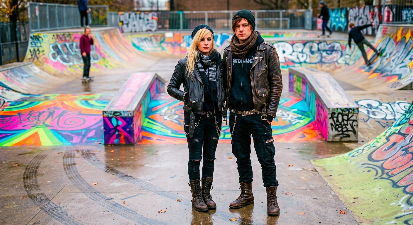 Rockeros en invierno