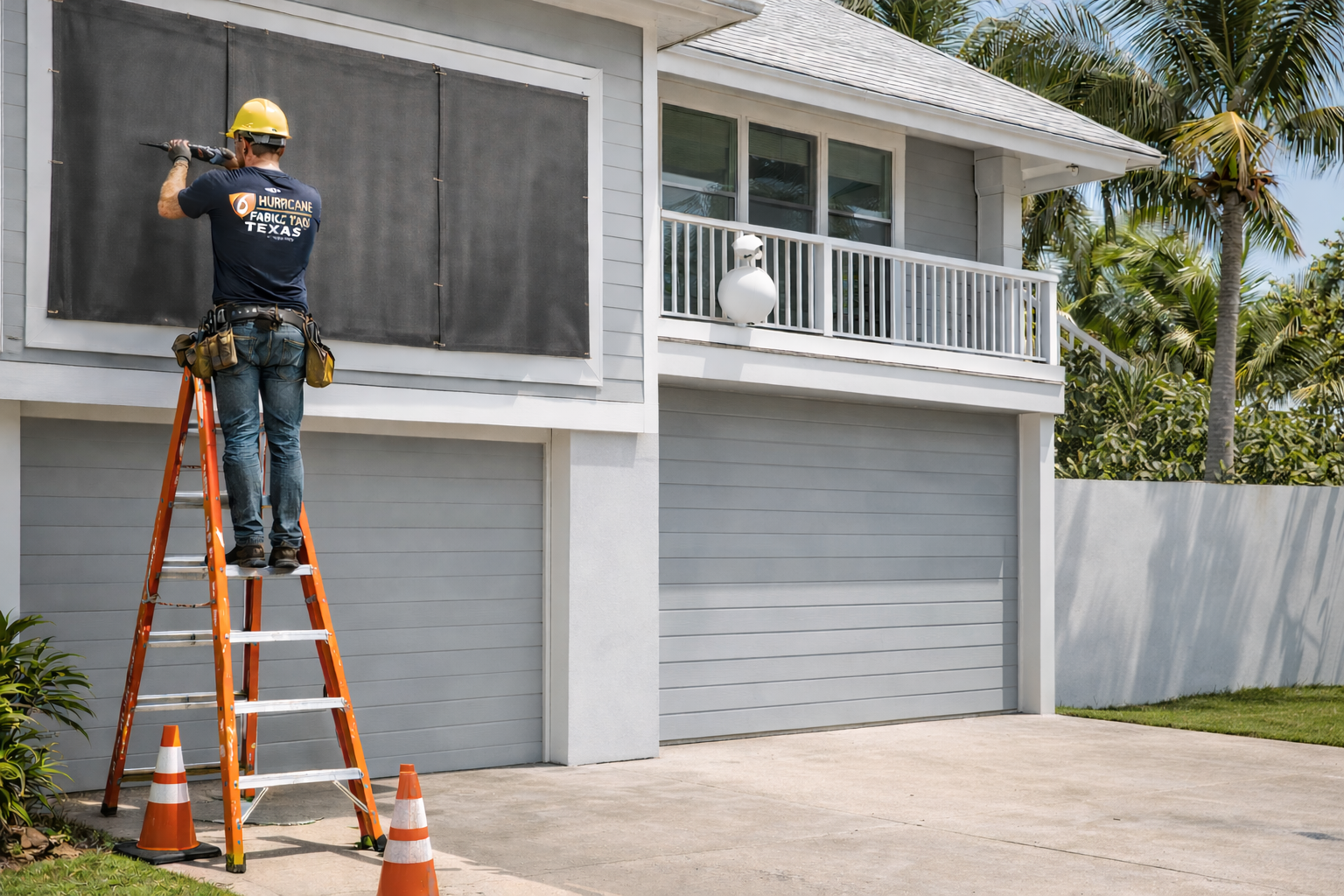 A window with wooden shutters on a brick wall