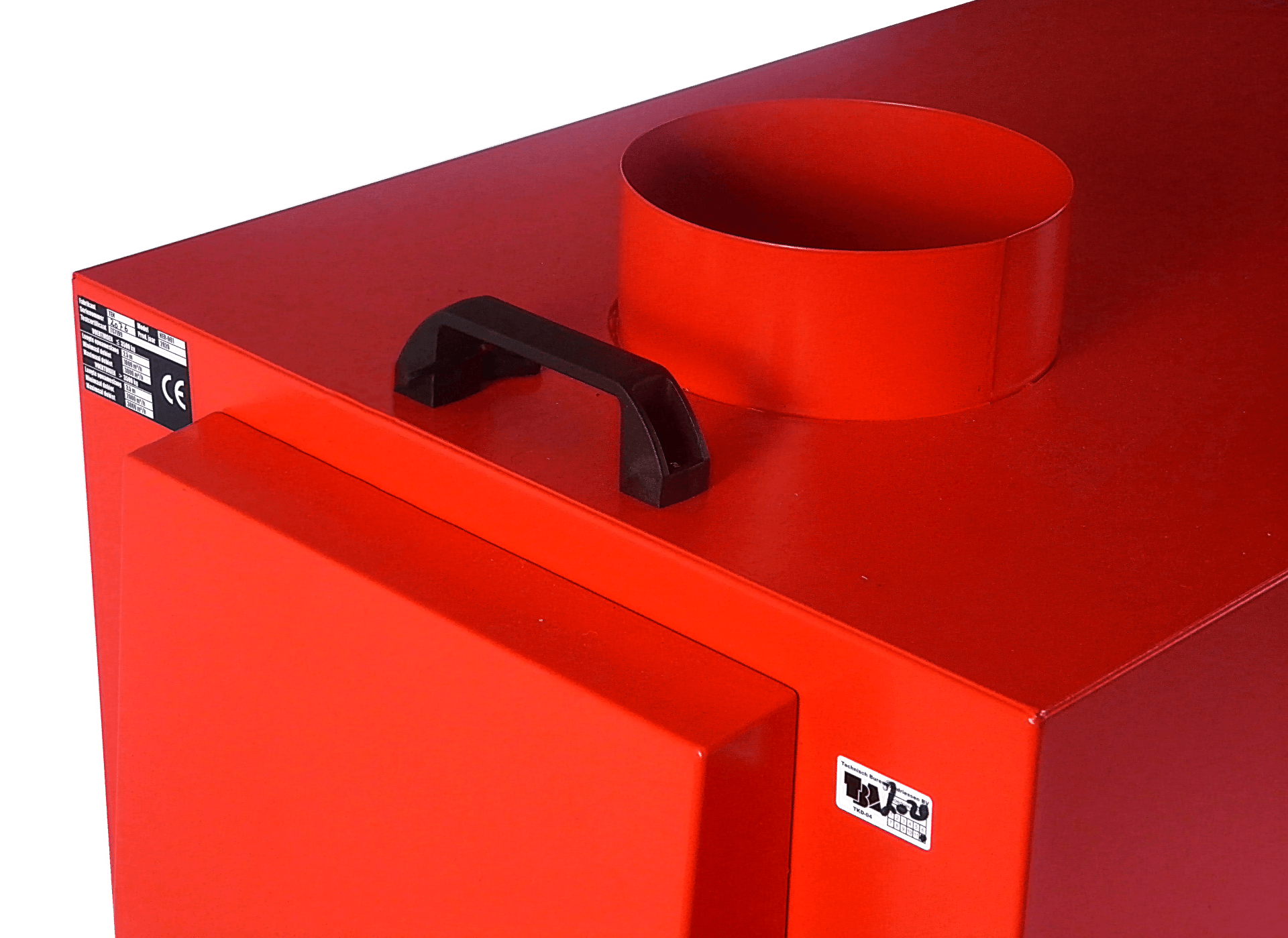 NER nul-emissie unit, kleur rood, in combinatie met de TEN LPA