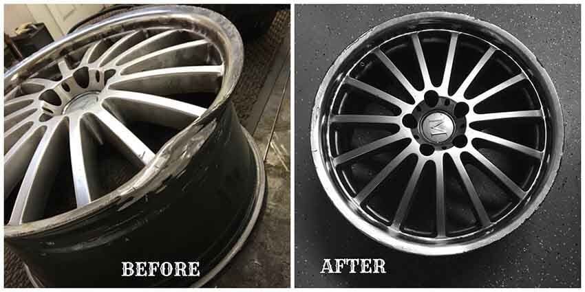 Rim Repair Before and After — Greenville, SC — The Rim Doctor