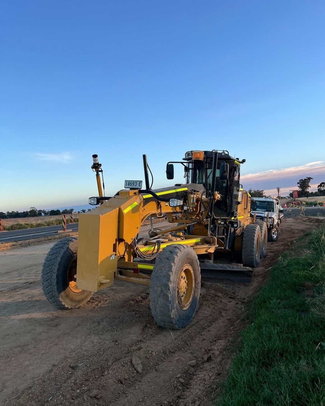 A Bulldozer Excavates Earth for Construction Purposes — Civil Construction Company in Maitland, NSW
