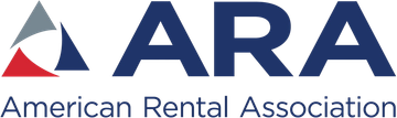 Logo of the American Rental Association, featuring 