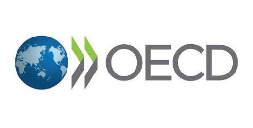 OECD logo: globe and stylized upward arrows with text
