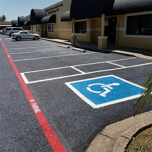 PWD Parking Space — Mercedes, TX — Bernal Paving