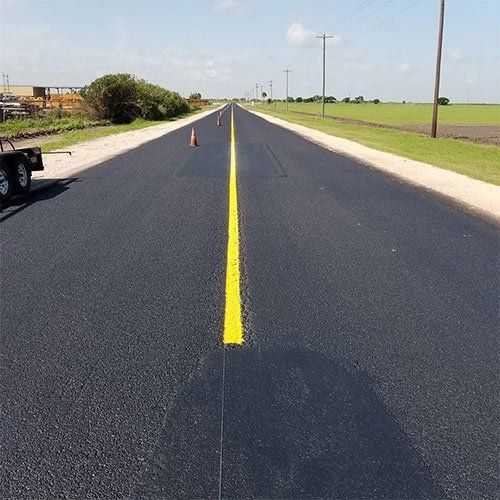 Parking Space With Yellow Line — Mercedes, TX — Bernal Paving