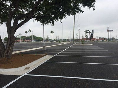 Road with White Line — Mercedes, TX — Bernal Paving