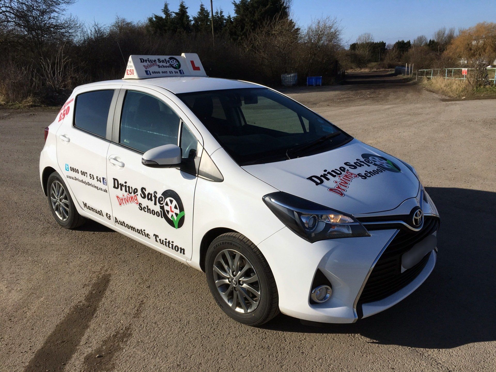Andy's Yaris for off road under 17 driving lessons