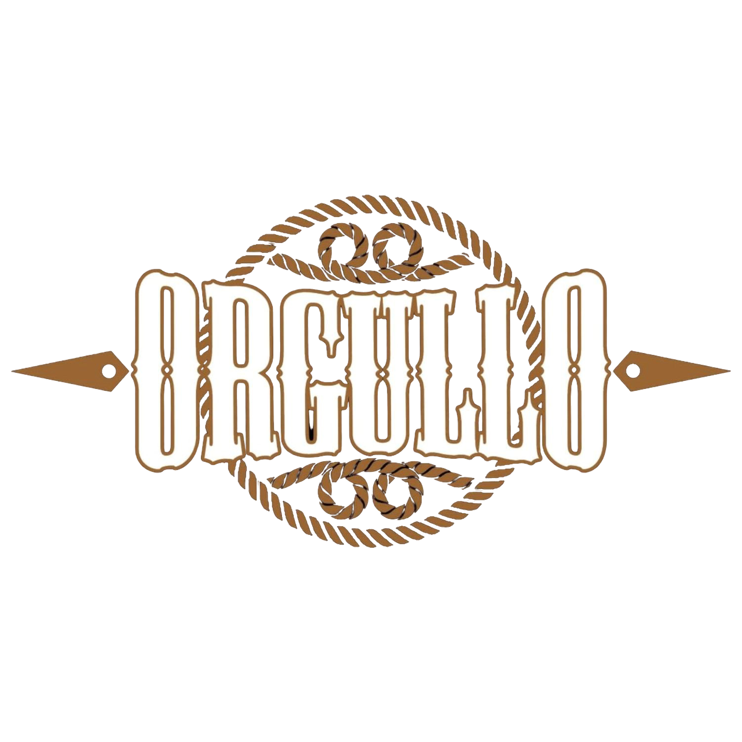 A logo for orgullo is shown on a white background