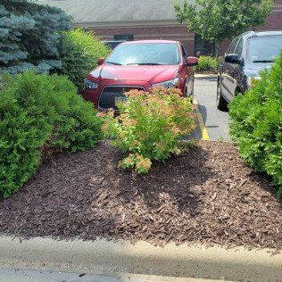 Commercial Mulching Contractor – Rochester, MN – Advanced Lawn Services