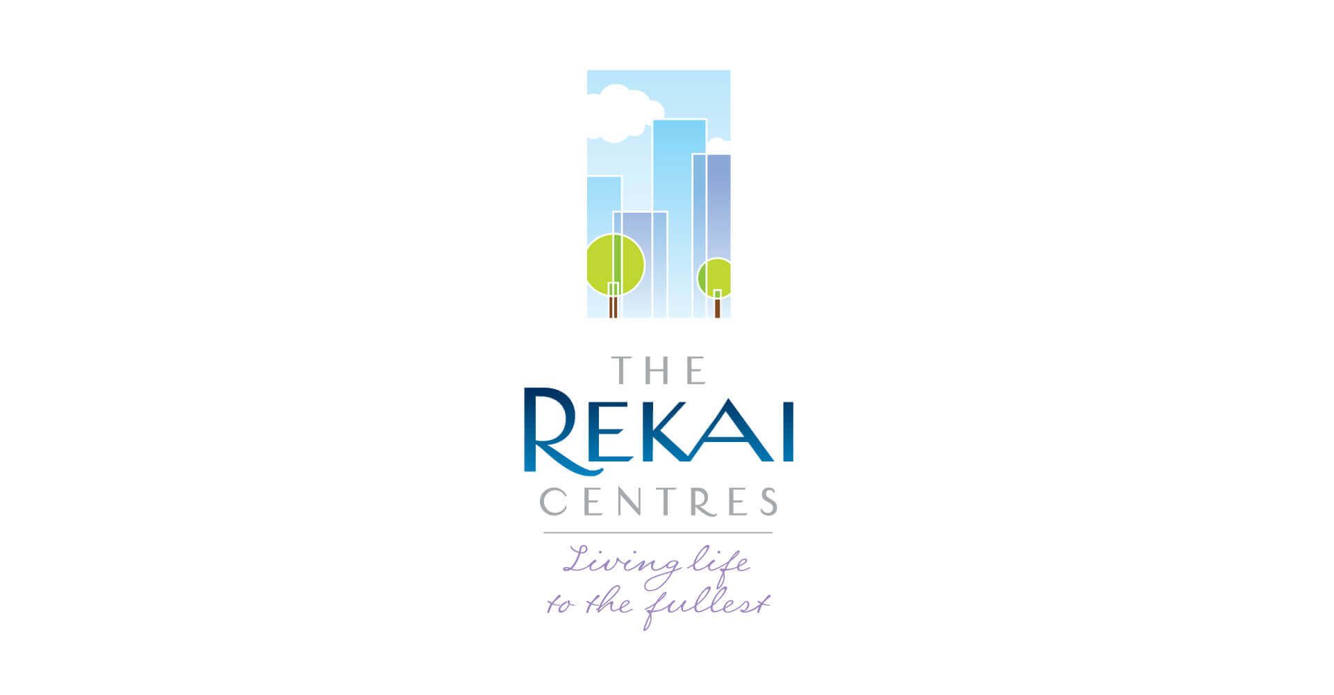 A logo for the rekai centres is shown on a white background.