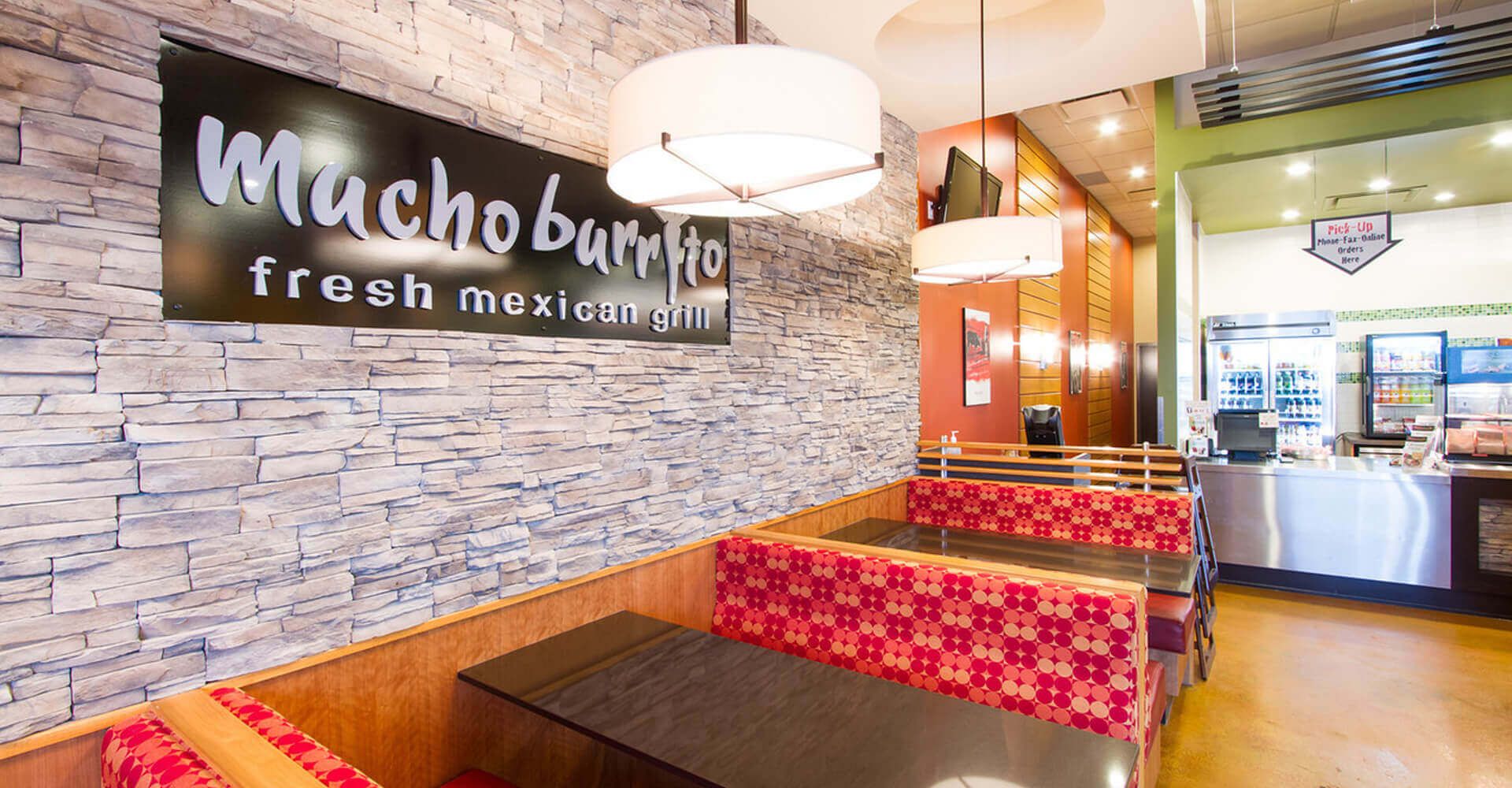 A restaurant with a sign that says mucho berry ho