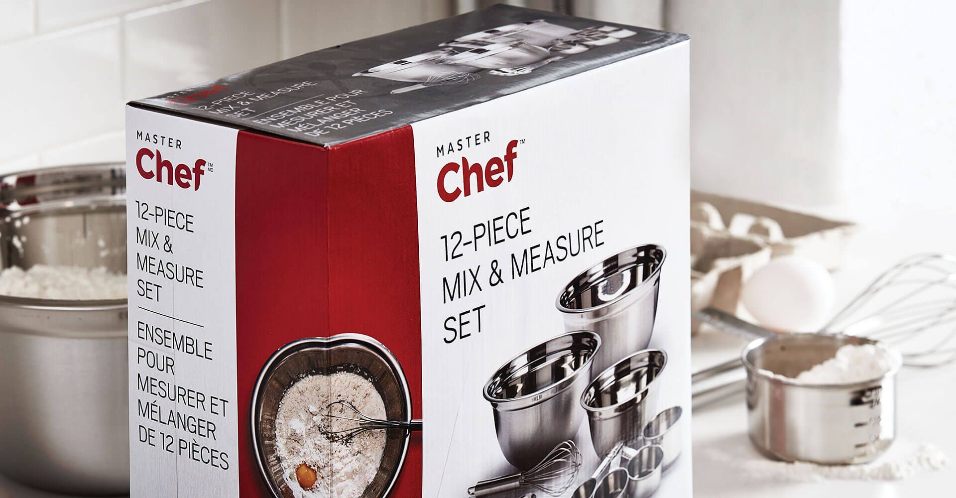 A box of chef 12 piece mix and measure set