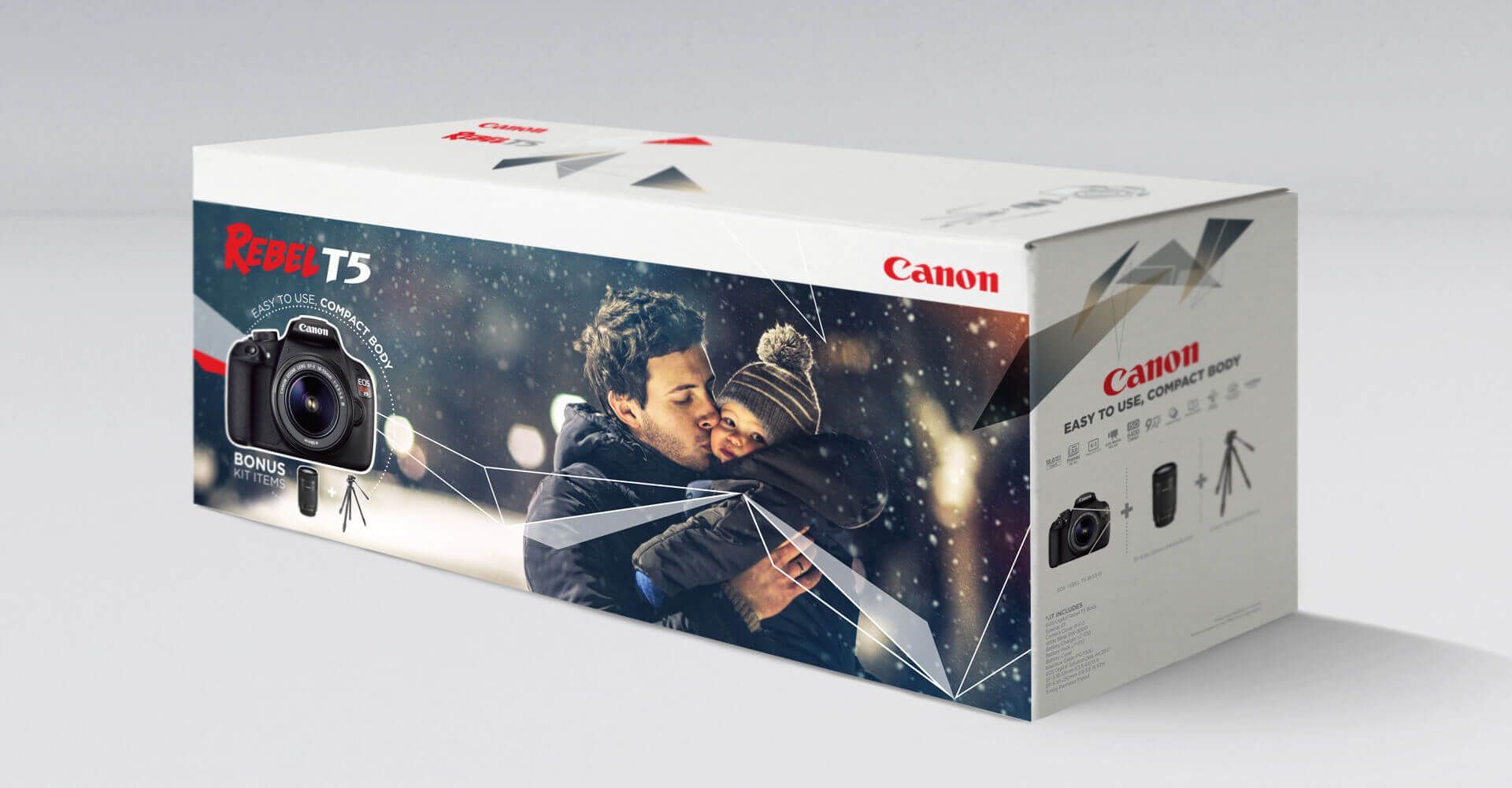 A box with a picture of a man and woman kissing on it.