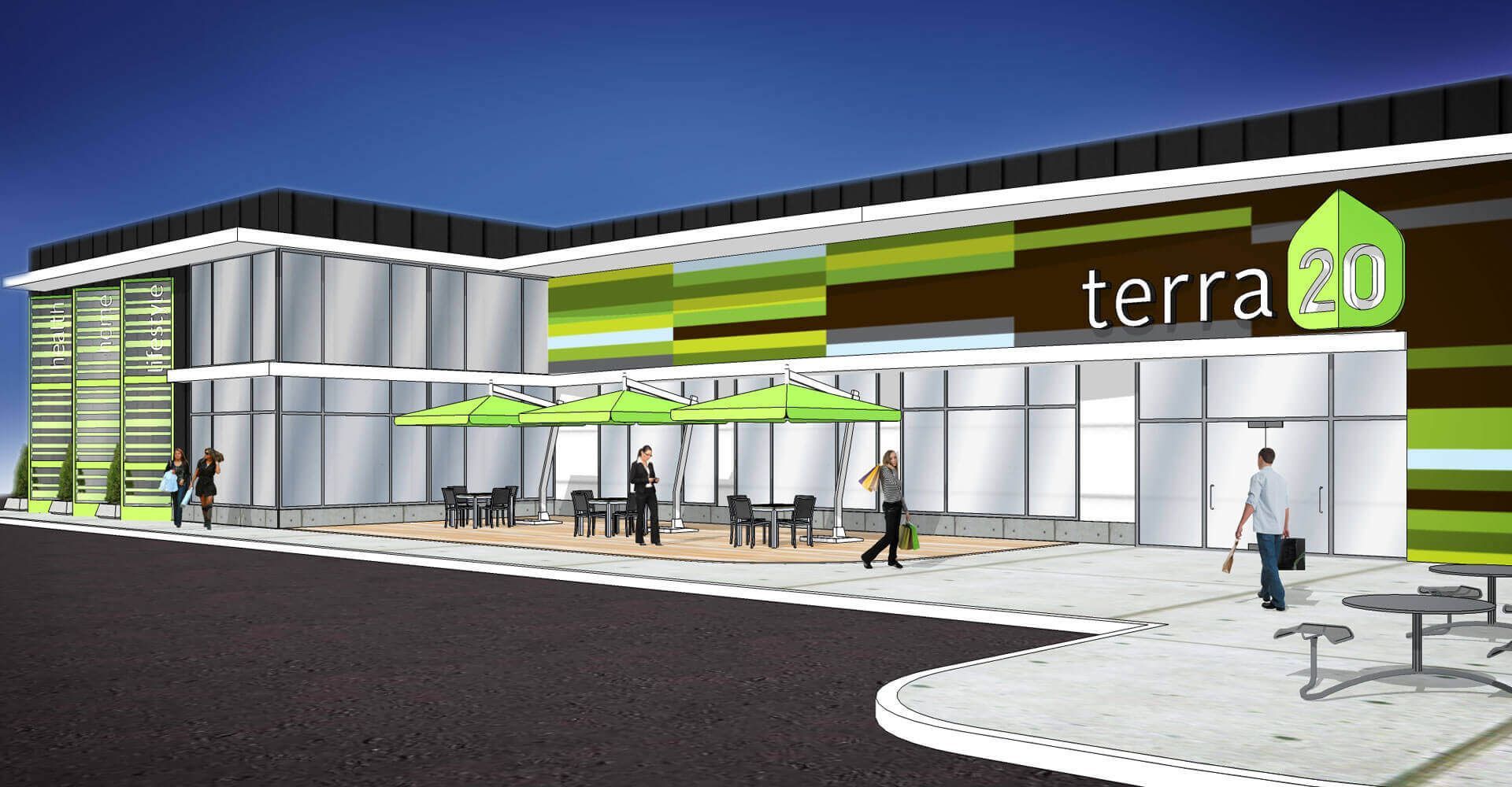 An artist 's impression of a terra 20 store