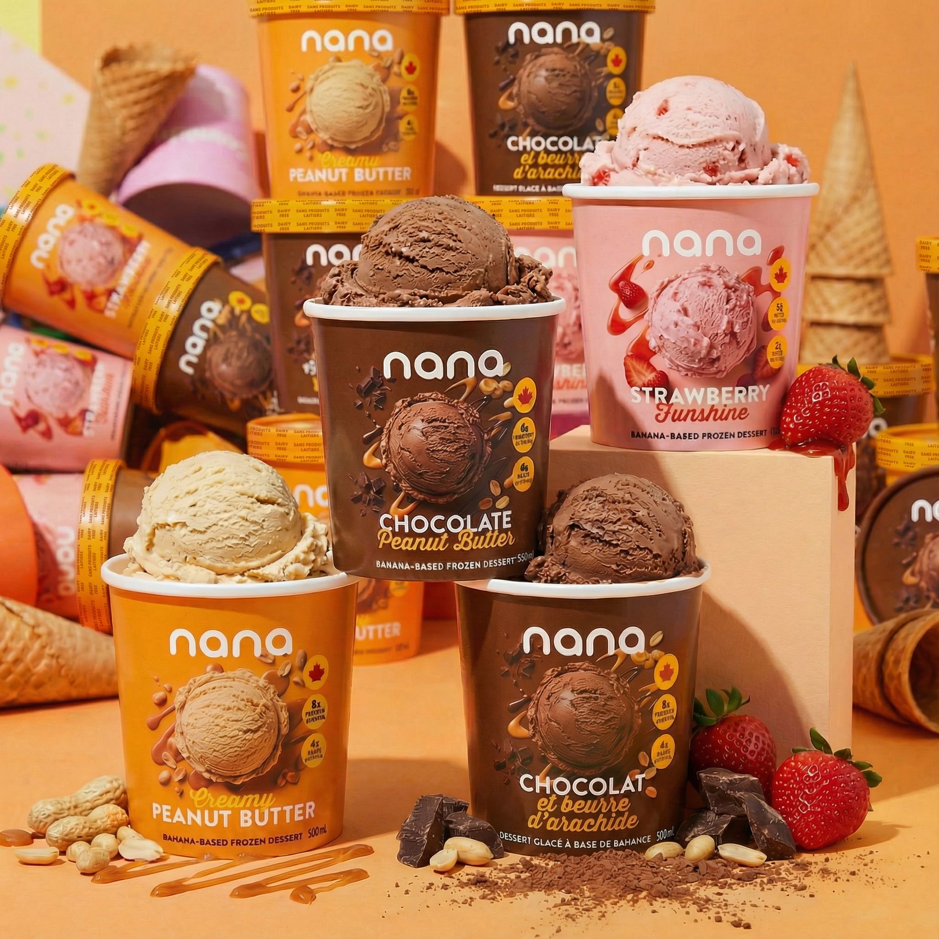 A poster that says `` give loads of love '' with a yellow and orange background.