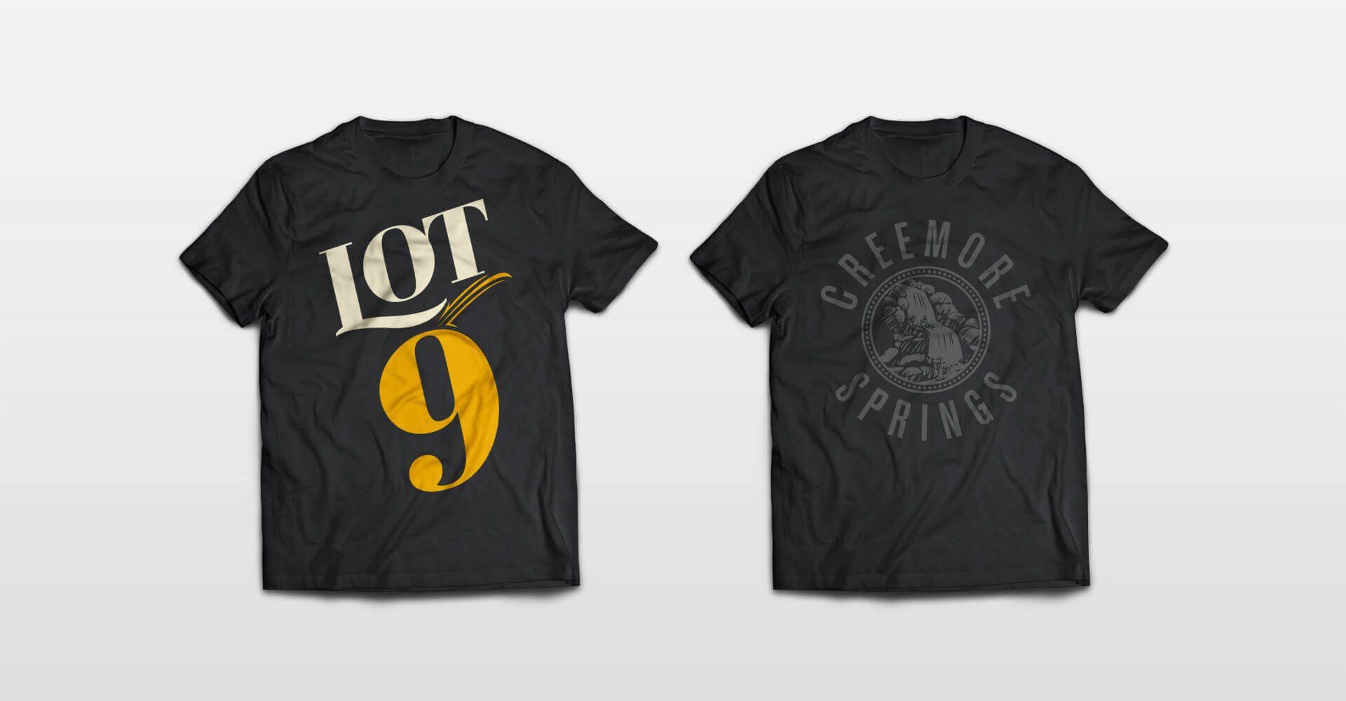 A black t-shirt with the number 9 on it