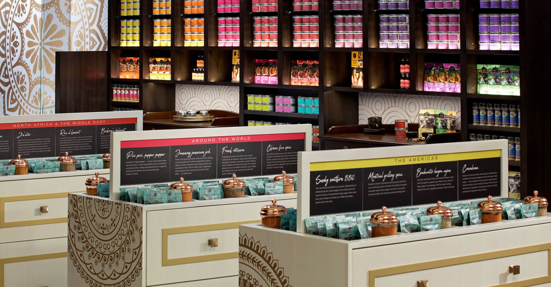 A store filled with lots of different types of tea
