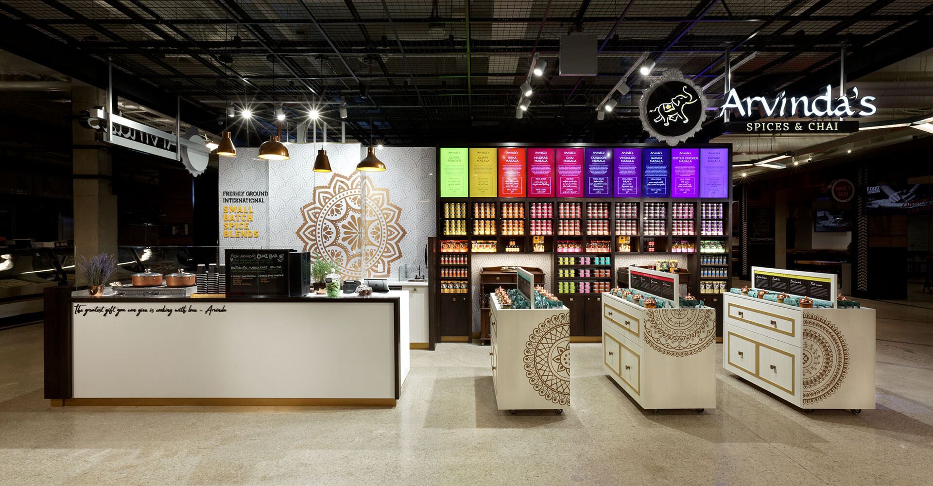 A store called arvind 's which sells a variety of products