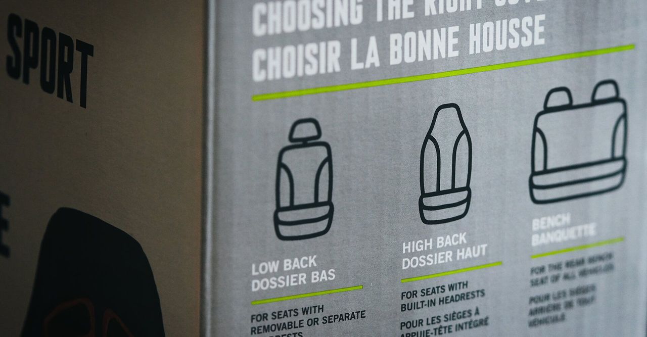 A close up of a sign that says choosing the right seat cushion