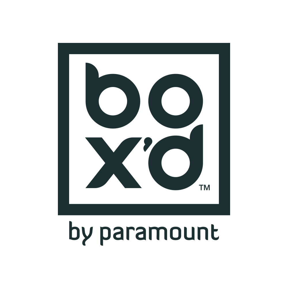 A black and white logo for bo xd by paramount