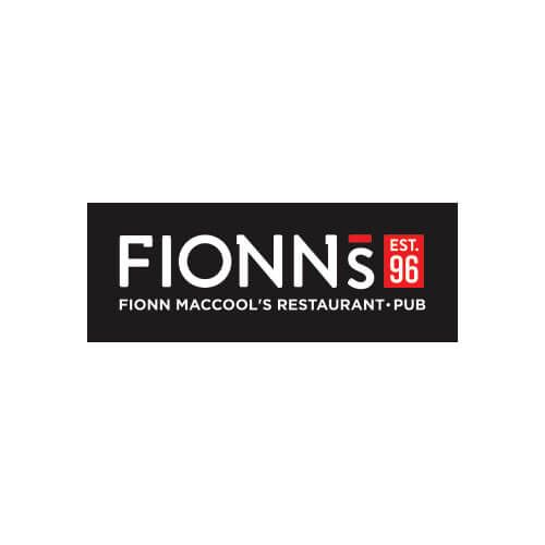 The logo for fionn 's 96 fionn maccool 's restaurant and pub.