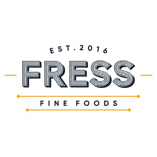 A logo for a company called fress fine foods.