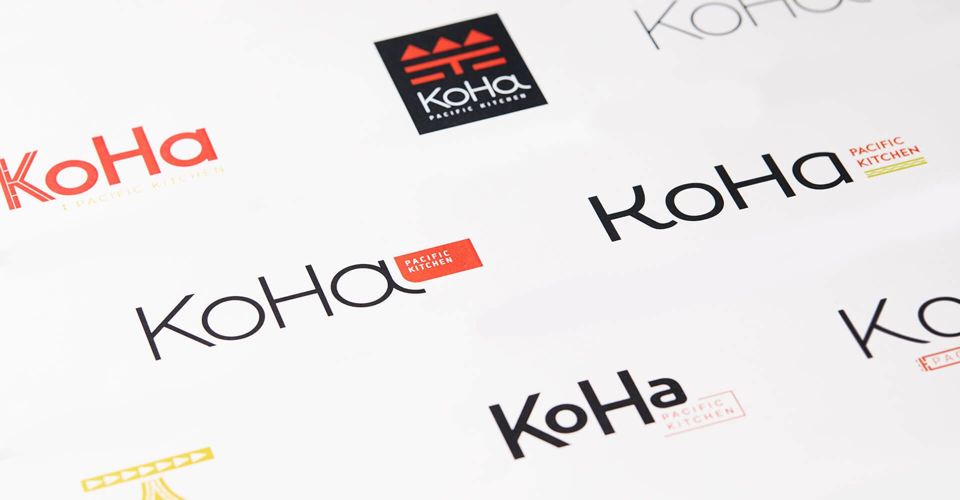A close up of a piece of paper with the word koha written on it.