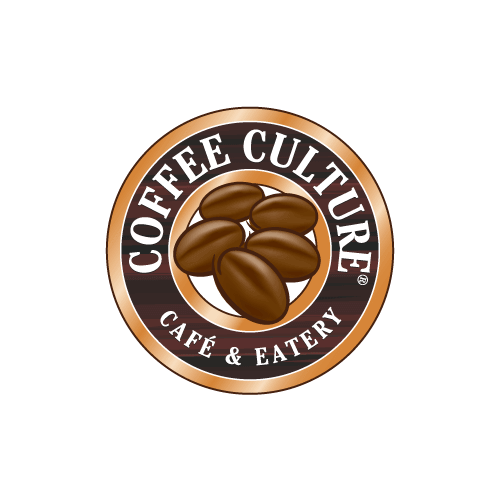 A logo for a coffee culture cafe and eatery