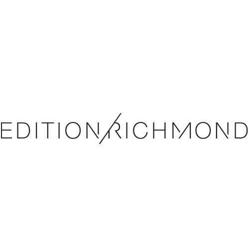 The logo for edition richmond is a black and white logo on a white background.