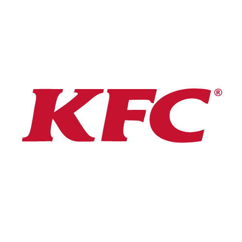 The kfc logo is red and white on a white background.