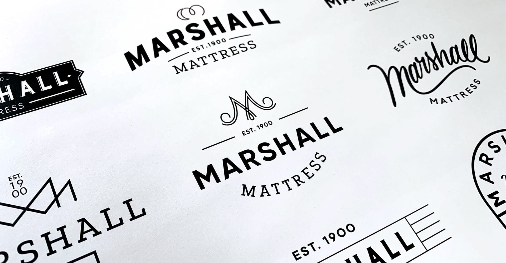 A sheet of paper with marshall mattress written on it