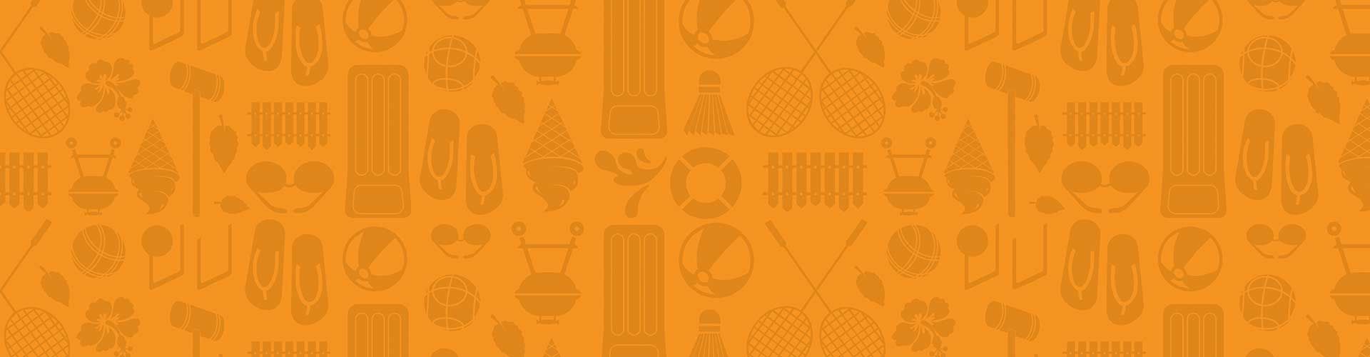 A seamless pattern of forks , knives , and spoons on an orange background.