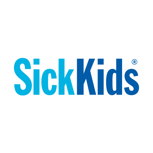 The sickkids logo is blue and white on a white background.