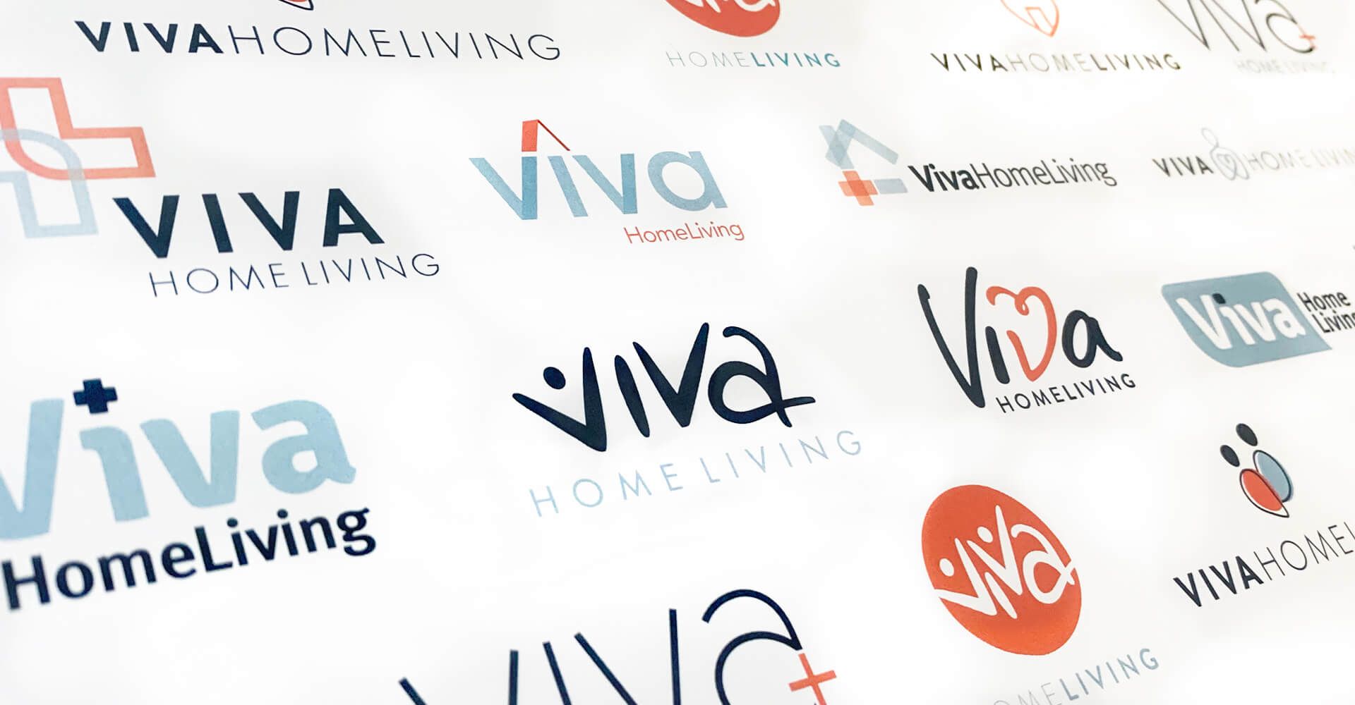 A bunch of viva home living logos on a white background