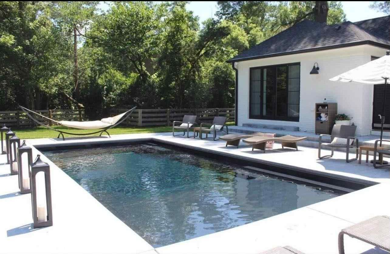 Backyard pool build by Prestigious Pools