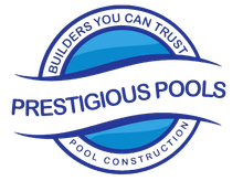 Prestigious Pools Logo out of Loomis California