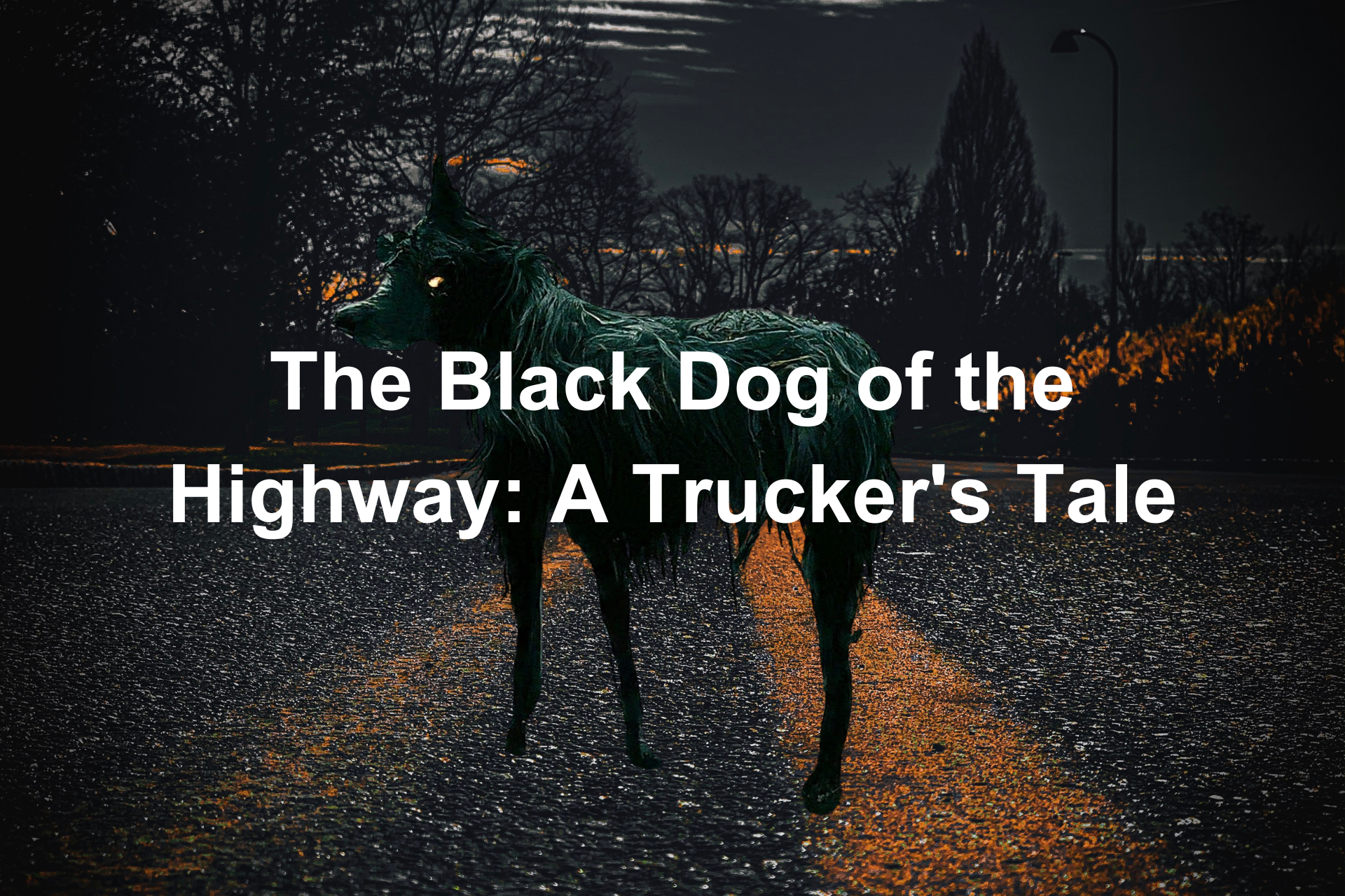 The black dog of the highway : a trucker 's tale