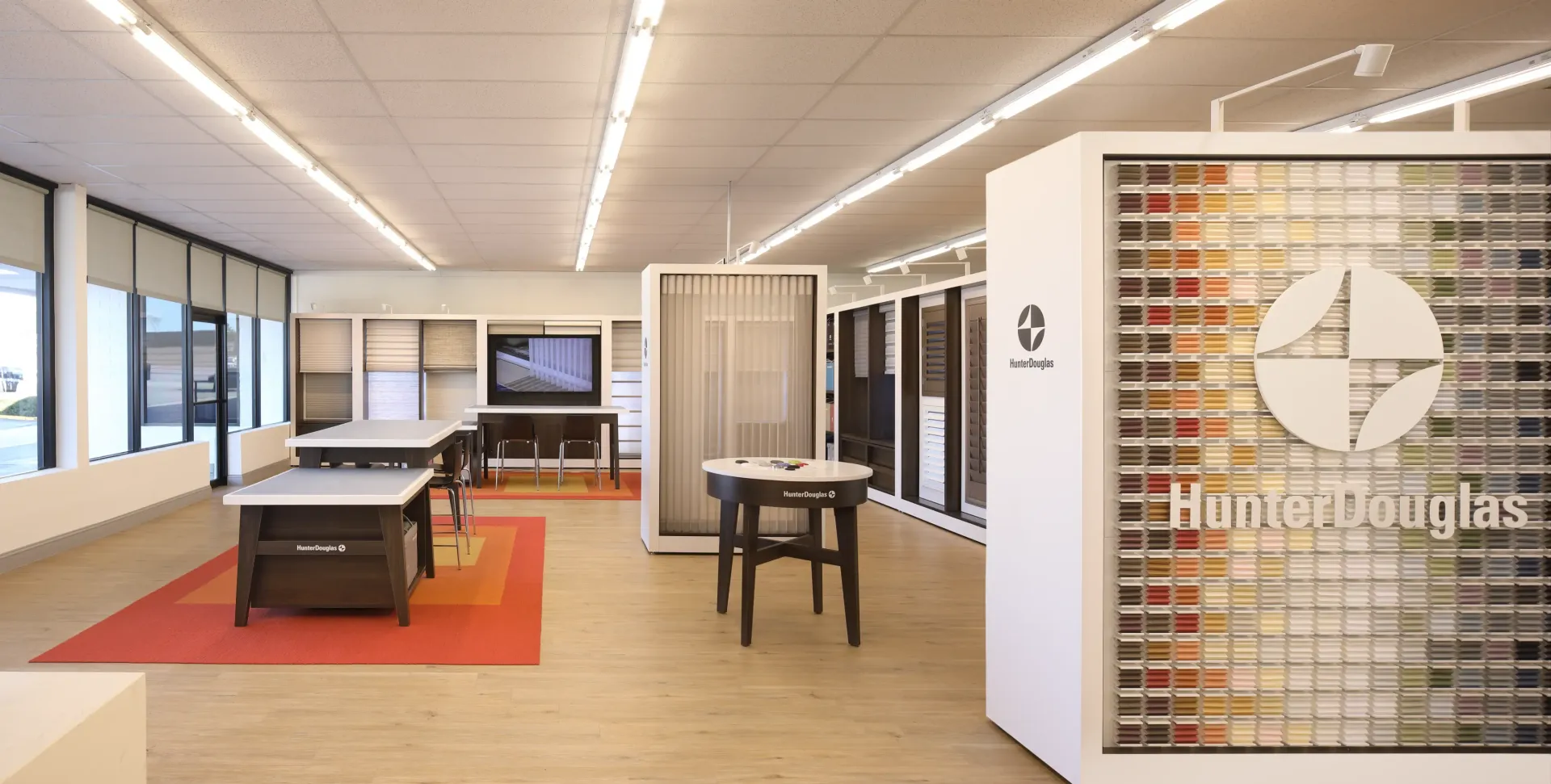Large format window shades installed in a modern Minneapolis home