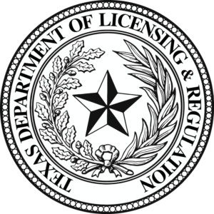 The seal of the texas department of licensing and regulation
