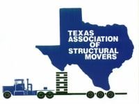 The logo for the texas association of structural movers