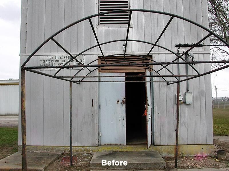 A picture of a building before being remodeled