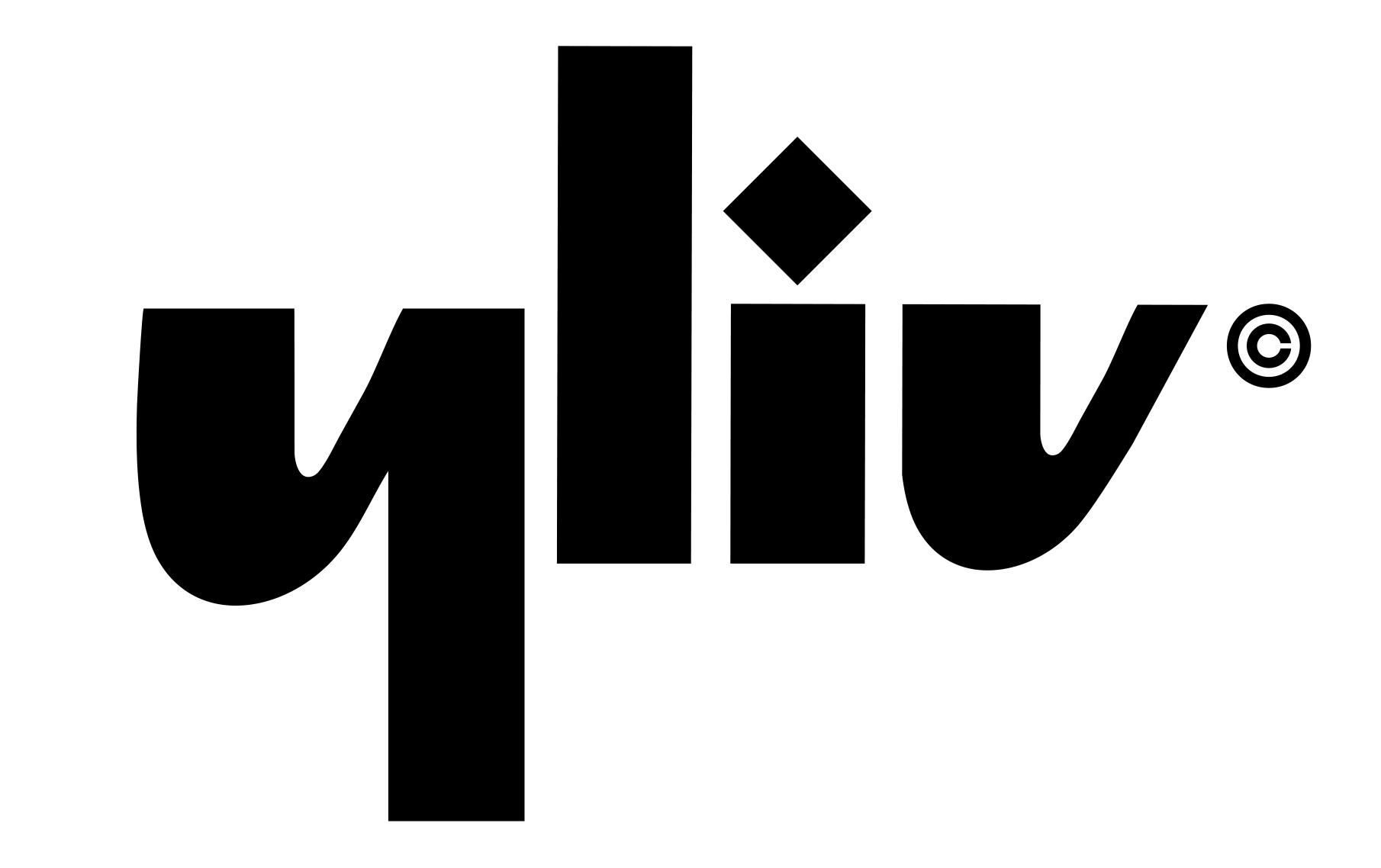 A black and white logo for yliv on a white background.
