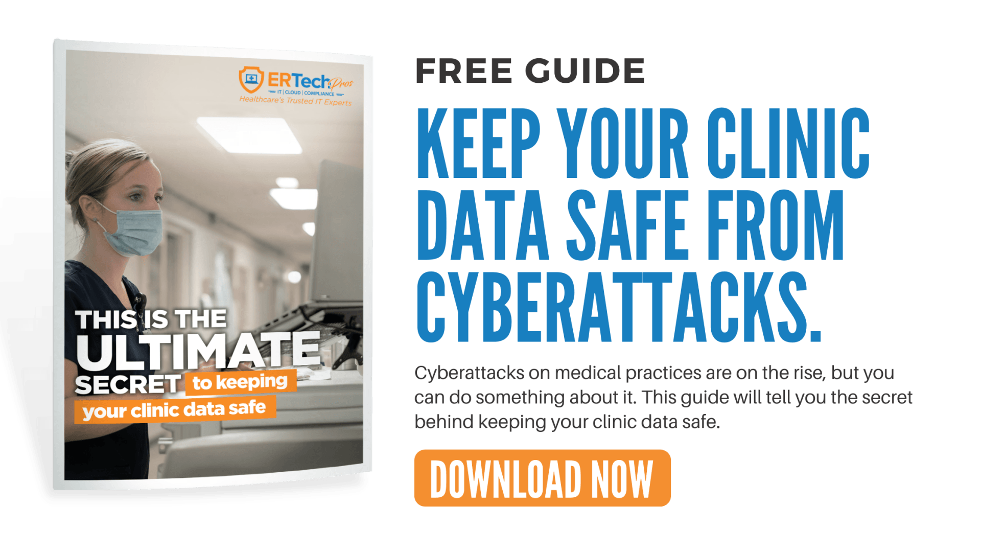 A free guide to keep your clinic data safe from cyberattacks.