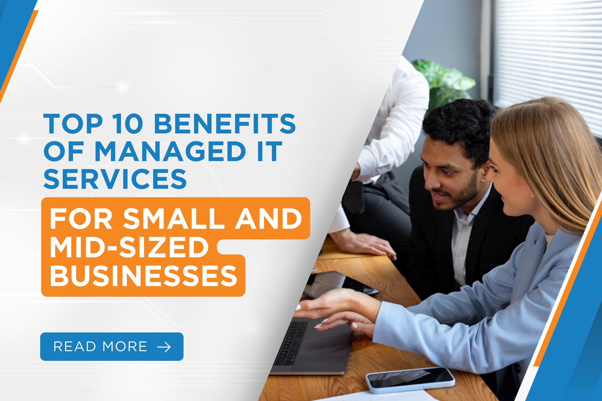 IT experts collaborate to provide managed IT services, focusing on small business IT solutions.