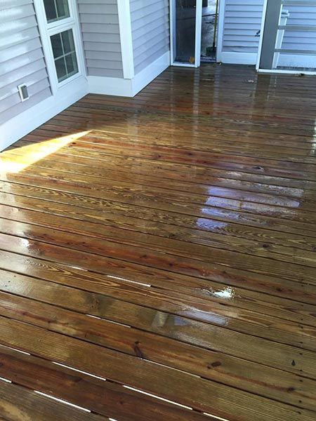 Clean wooden floor — Power Washing Services in New Galilee, PA