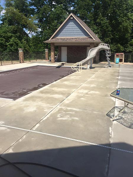 Clean pool area — Power Washing Services in New Galilee, PA