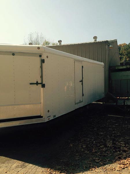 White trailer — Power Washing Services in New Galilee, PA