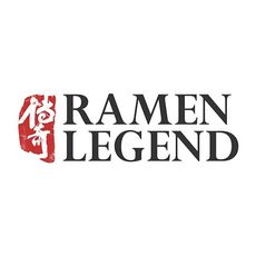 The "Ramen Legend" logo with black text next to a red, traditional Japanese stamp-style seal.